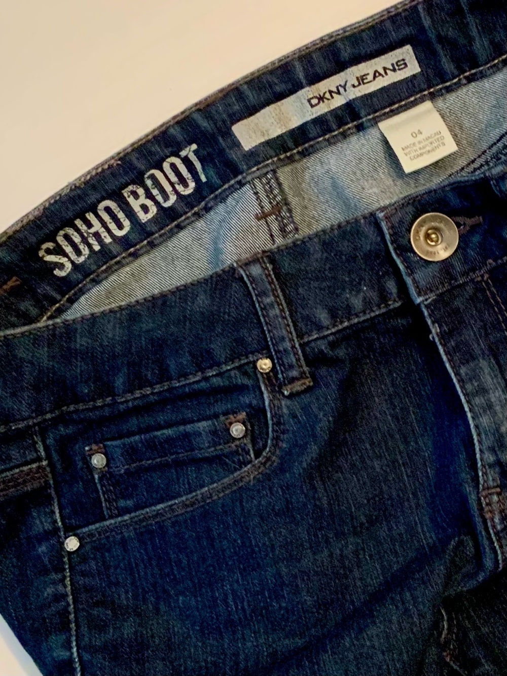DKNY Dark Wash Soho Boot Cut Jeans - Picture 5 of 8